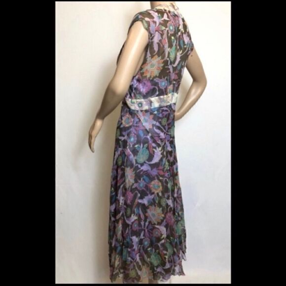 VINTAGE DIANE VON FURSTENBERG ORIBEL SILK DRESS S - Picture 7 of 9